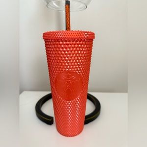 🍁Starbucks Orange Studded Venti Cold Cup🍁